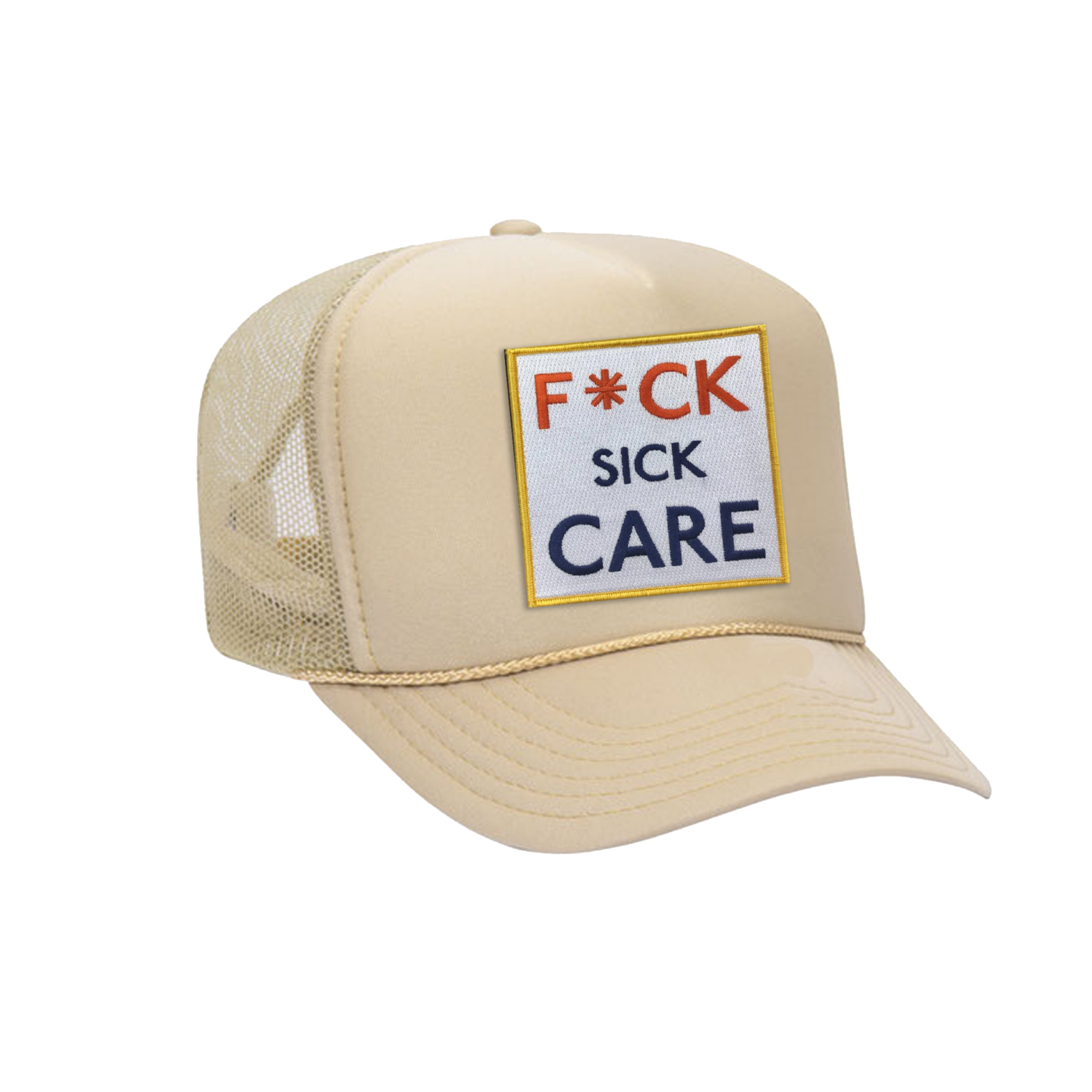 Fuck Sick Care Trucker Hat – Tan